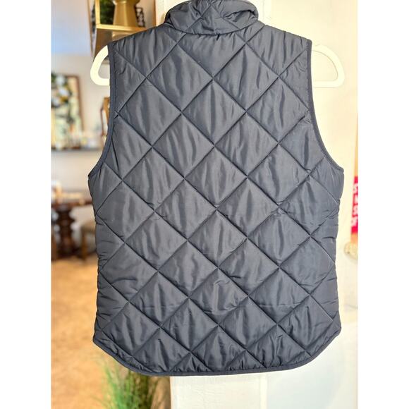 J Crew Mercantile Size S Puffer Quilted Vest Black - Picture 5 of 5